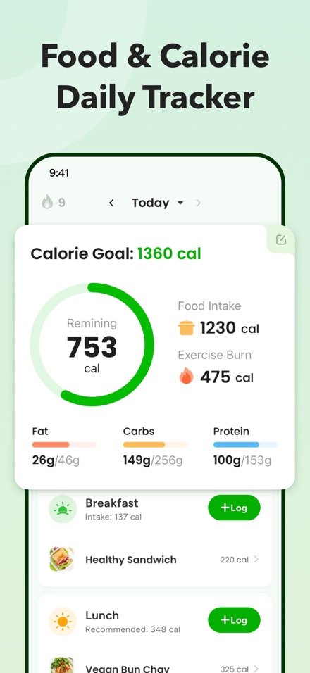 CaloCare daily nutrition tracker
